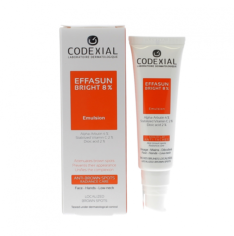 Nhũ tương làm trắng sáng da hoàn hảo Codexial effasun bright 8% emulsion